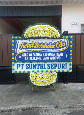 Papan Bunga Duka di Tojo Una Una